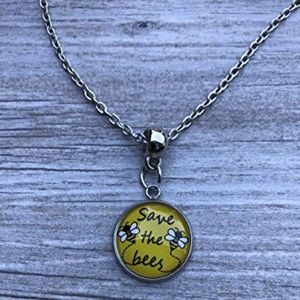 Save The Bees Necklace, Help Save The Bees Jewelry
